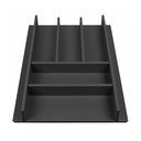 Stalo įrankių padėklas juodos spalvos 33 x 47 cm Wood Line – Elletipi