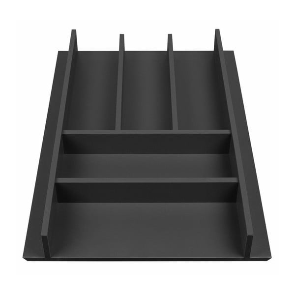 Stalo įrankių padėklas juodos spalvos 33 x 47 cm Wood Line – Elletipi