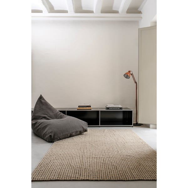 Skalbiamas/rankų darbo khaki spalvos iš vilnos kilimas 80x140 cm Unexpected Wool – Lorena Canals-image-3