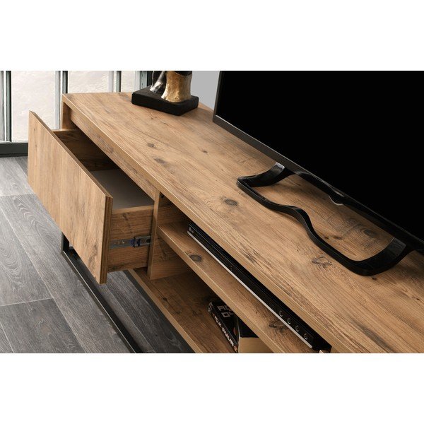 Televizoriaus staliukas iš pušies "Belinda", 180 cm pločio-image-4
