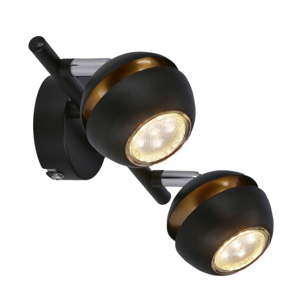 Lubinis šviestuvas juodos spalvos/auksinės spalvos 8x32 cm su metaliniu gaubtu Boni – Candellux Lighting