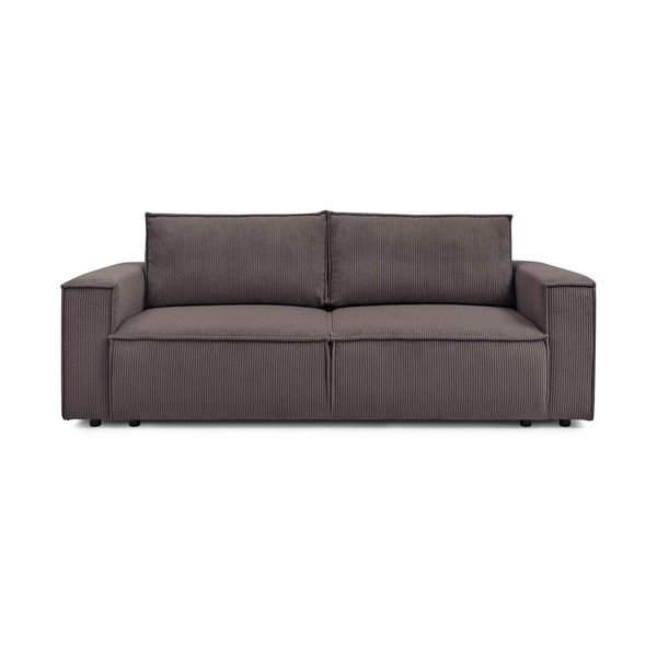Taupe spalvos iš kordinio velveto sulankstoma sofa 245 cm Nihad – Bobochic Paris