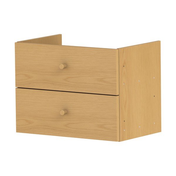 Stalčiai modulinei lentynų sistemai natūralios spalvos iš ąžuolo 43x33 cm Z  – Tenzo-image-2