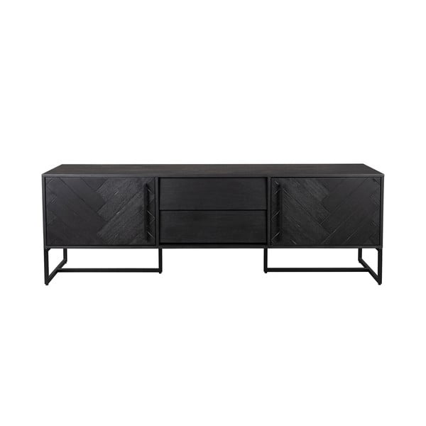 Juodas TV staliukas iš egzotinės medienos 180x60 cm Class - Dutchbone