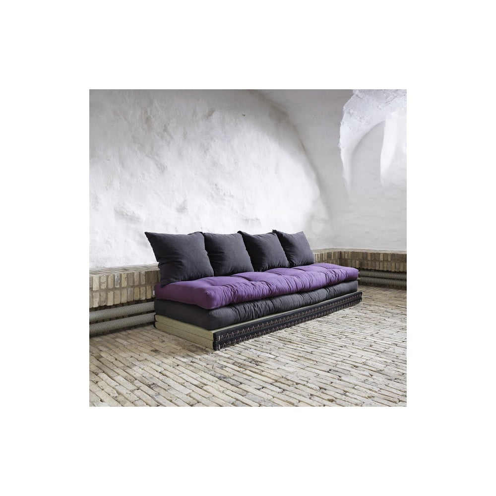 Kintama sofa "Karup Chico Gray/Purple Plum