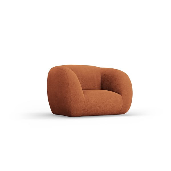 Krėslas iš boucle oranžinės spalvos Essen – Cosmopolitan Design