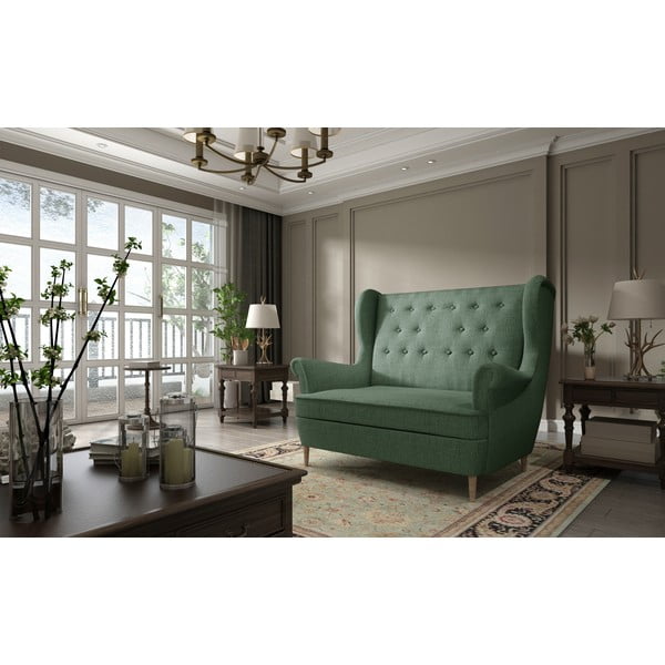 Žalios spalvos sofa 150 cm Aros – ELTAP-image-1
