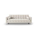Kreminės spalvos sulankstoma/su sandėliavimo vieta sofa 222 cm Bali – Cosmopolitan Design