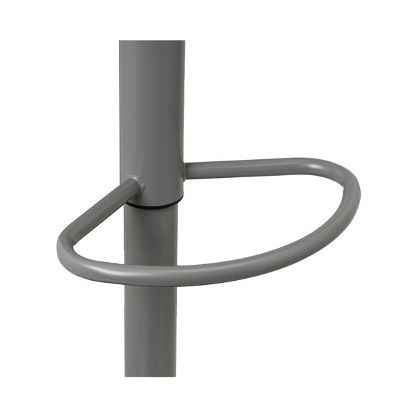 Iš dirbtinės odos reguliuojamo aukščio baro taburėtės pilkos spalvos 2 vnt. (sėdynės aukštis 56,5 cm) – Casa Selección-image-2