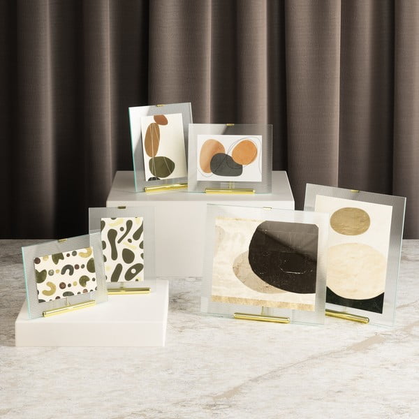 Auksinės spalvos iš stiklo pastatomas rėmas 16x20 cm Flute – Umbra-image-4