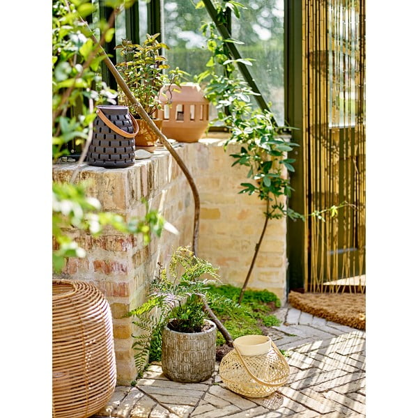 LED žibintas juodos spalvos saulės baterijos (aukštis 18 cm) Treillis – Bloomingville-image-1