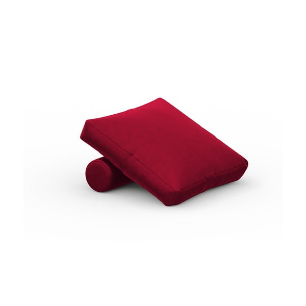 Raudona aksomo pagalvėlė modulinei sofai Rome Velvet - Cosmopolitan Design