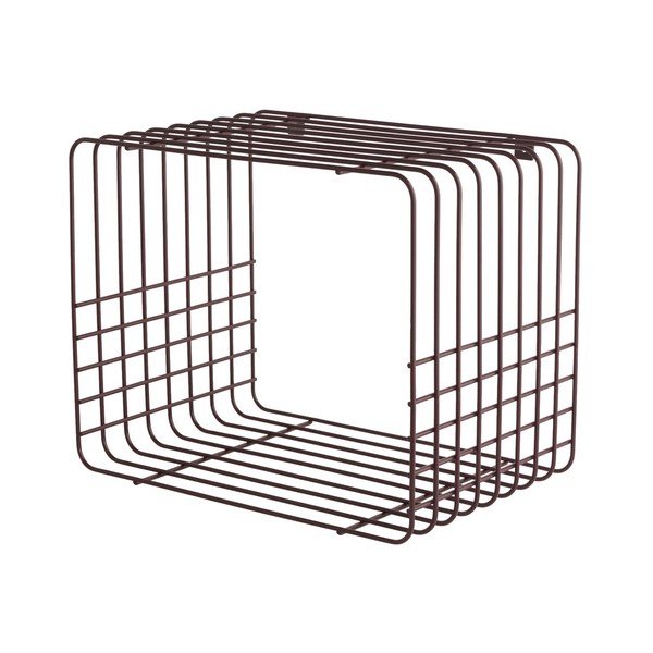Bordo spalvos iš metalo kelių aukštų sieninė lentyna 38 cm Wire – Mette Ditmer Denmark