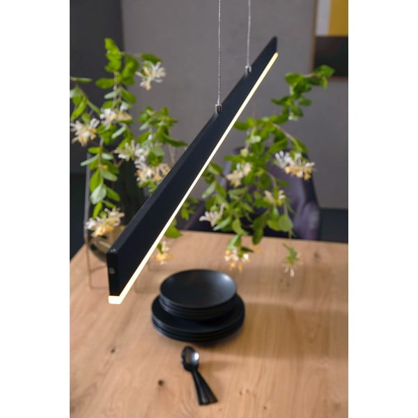 Kabantis šviestuvas juodos spalvos LED su pritemdymo funkcija Straight – Fischer & Honsel-image-2