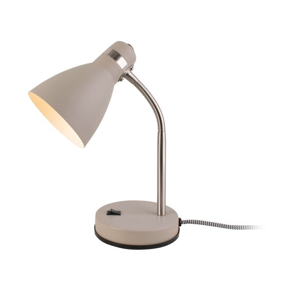 Pilkos spalvos stalinis šviestuvas Leitmotiv Study, aukštis 30 cm-image-4