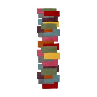 Spalvotas vilnonis kilimas Flair Rugs Collage, 60 x 230 cm
