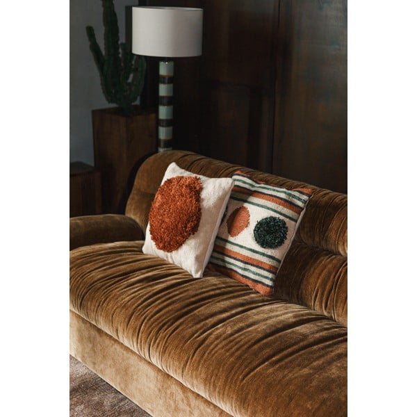 Rudos spalvos iš velveto sofa 214 cm Douglas – Dutchbone-image-1