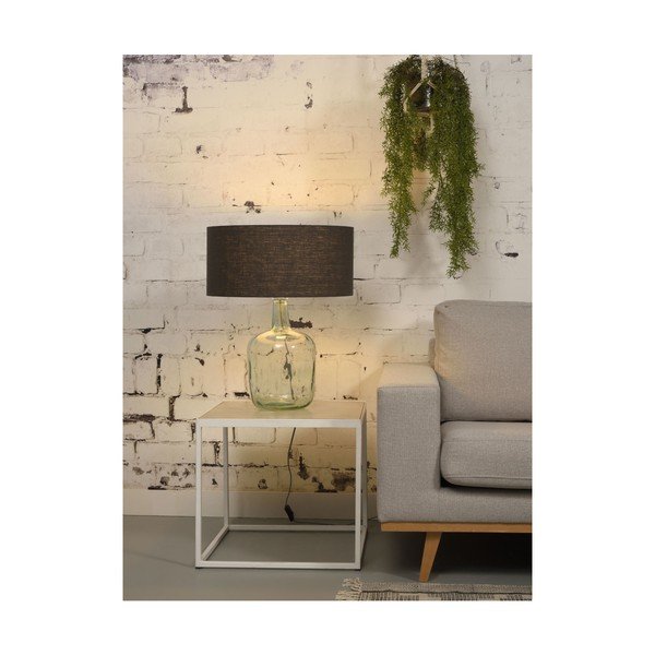 Stalo lempa su tamsiai mėlynu atspalviu ir perdirbto stiklo struktūra Good&Mojo Murano, ⌀ 47 cm-image-1