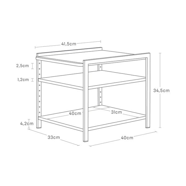 Iš metalo papildoma virtuvės lentyna Tower – YAMAZAKI-image-4