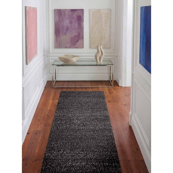 Rankų darbo tamsiai pilkos spalvos kilimas 80x300 cm Notting Hill Portobello – Ted Baker-image-1