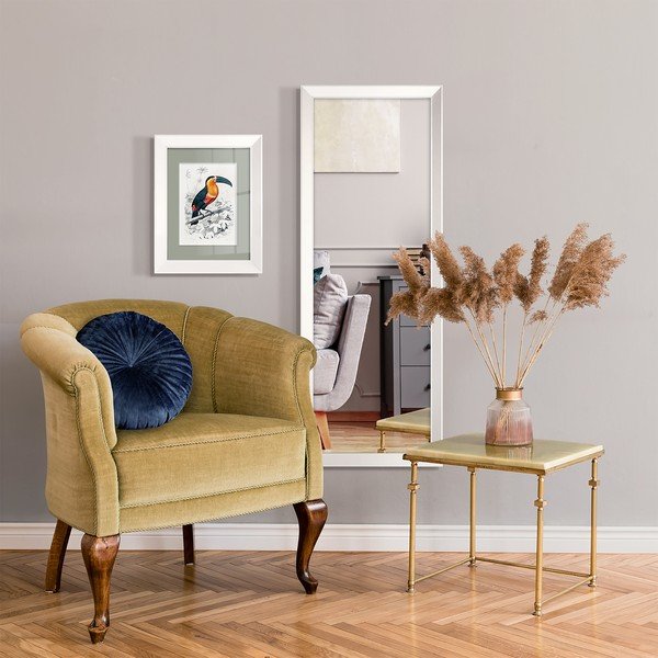 Sieninis veidrodis baltu rėmu Styler Parisienne, 42 x 137 cm-image-2