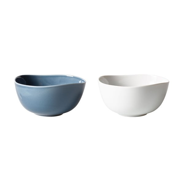 2 mėlynos ir baltos spalvos porcelianinių dubenėlių rinkinys "Like by Villeroy & Boch Group