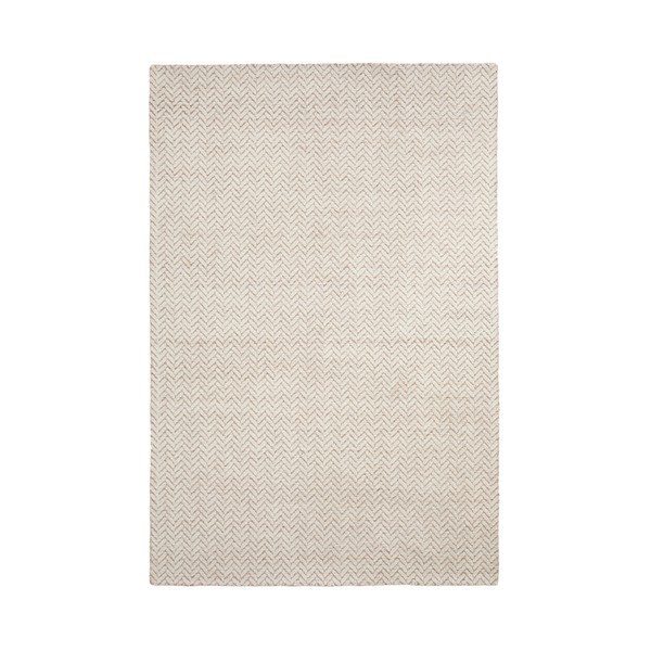Rankų darbo kreminės spalvos iš vilnos kilimas 200x300 cm Calira – Kave Home