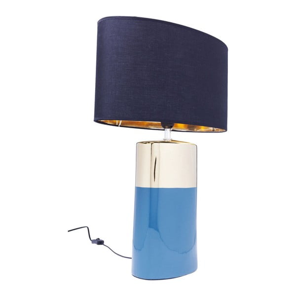 Mėlynas stalinis šviestuvas "Kare Design Zelda", aukštis 63,5 cm
