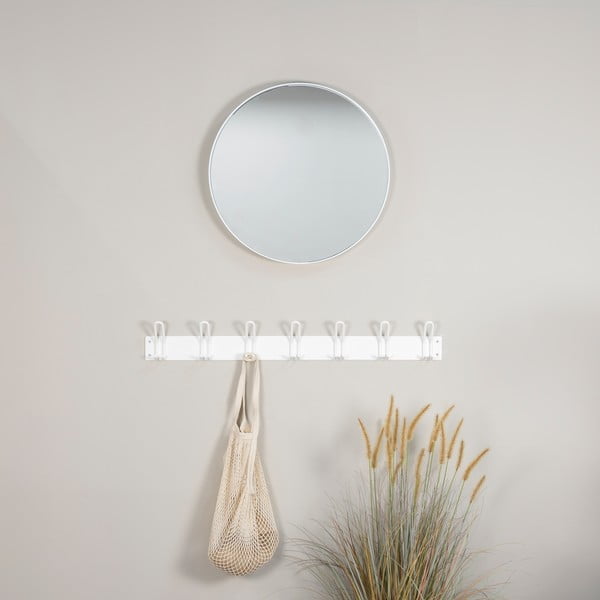 Baltos spalvos iš metalo sieninė lentyna 100 cm Miles – Spinder Design-image-1