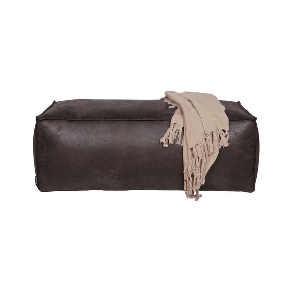 Juodos spalvos iš dirbtinės odos taburetė Rodeo – WOOOD-image-1