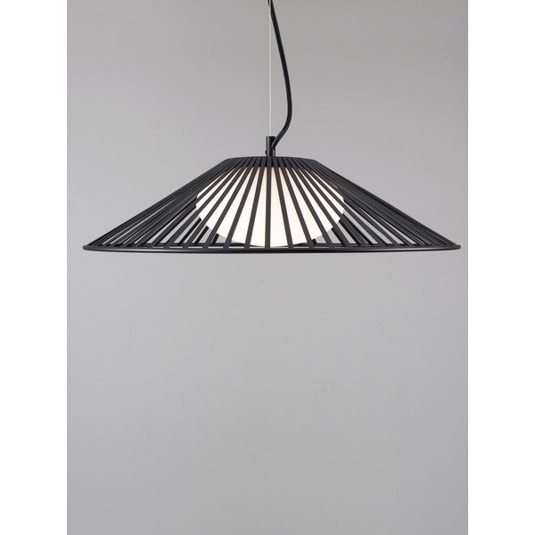 Matinės juodos spalvos iš metalo kabantis šviestuvas LED ø 50 cm su stiklo gaubtu Brume – Nova Luce-image-4