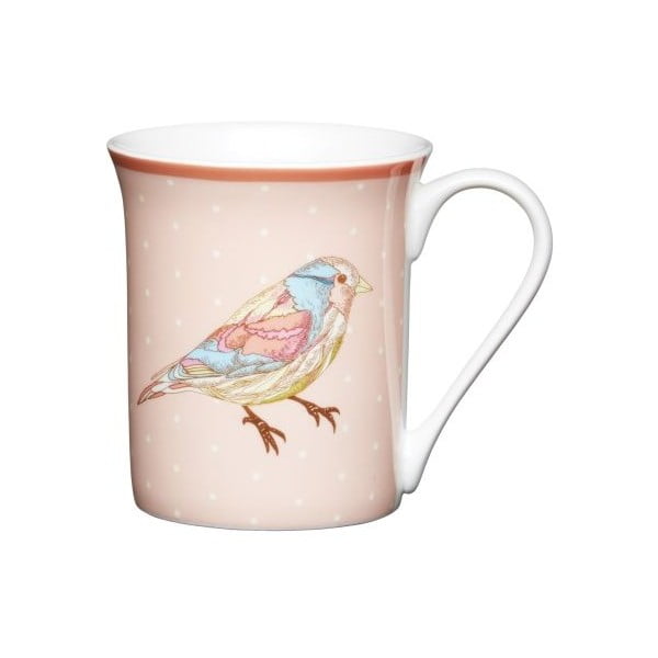Porcelianinis puodelis "Tradicinis paukščių narvelis", 260 ml