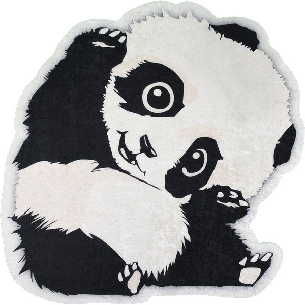 Vaikiškas kilimas juodos ir baltos spalvos ø 120 cm Cuddly Panda – Vitaus