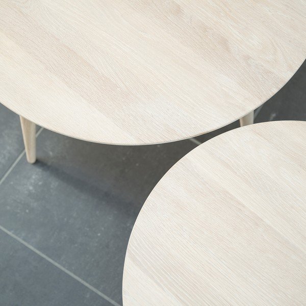 Baltas žurnalinis staliukas "Canett Exact", ⌀ 60 cm-image-1