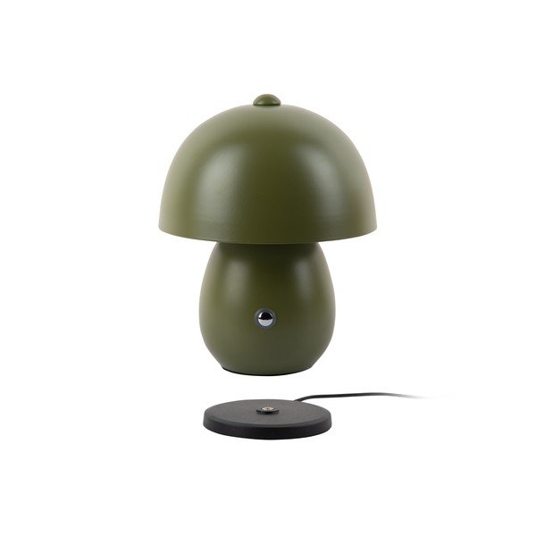 Tamsiai žalios spalvos stalinis šviestuvas LED (aukštis 18 cm) su metaliniu gaubtu Mono LED – Leitmotiv-image-2