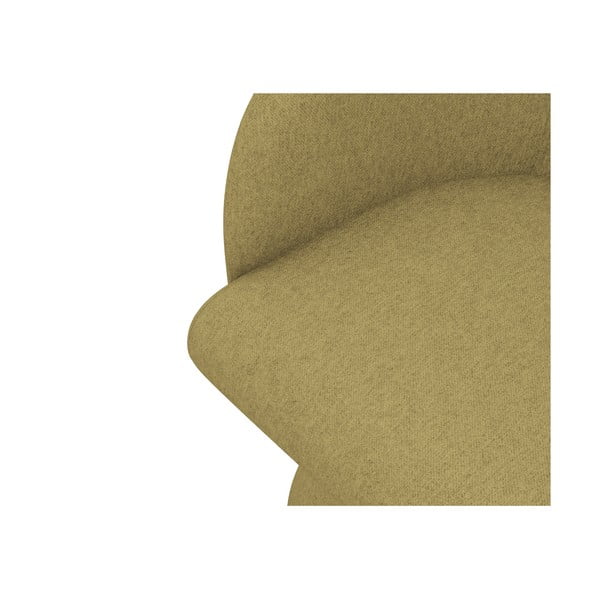 Garstyčių spalvos iš audinio valgomojo kėdė Kanoa – Makamii-image-4