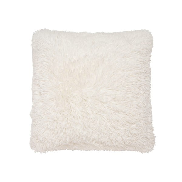 Balta dirbtinio kailio pagalvė Catherine Lansfield, 45 x 45 cm
