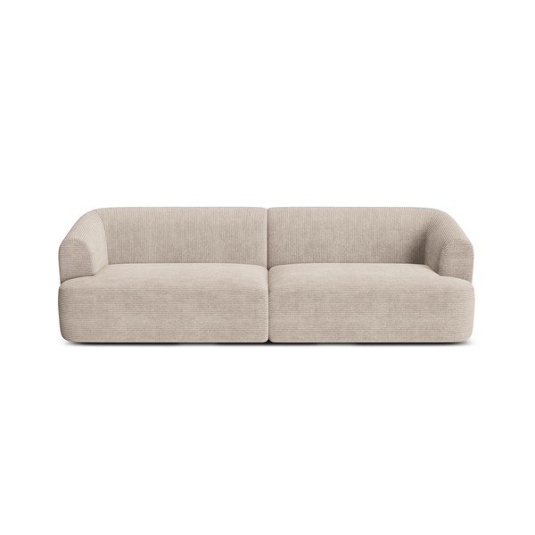 Šviesiai rudos spalvos sofa iš kordinio velveto 255 cm Campi – Cosmopolitan Design-image-3