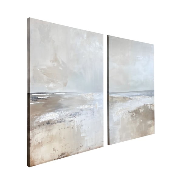 Paveikslai su rankomis tapytais elementais rinkinyje 2 vnt. 50x70 cm Breeze – Styler-image-4