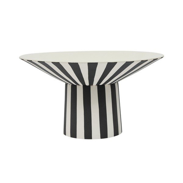 Juodos ir baltos spalvos/smėlio spalvos iš akmens masės dubuo ø 30 cm Toppu – OYOY Living Design