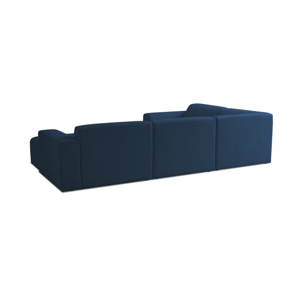 Iš boucle kampinė sofa tamsiai mėlynos spalvos („U“ formos) Roxy – Scandic-image-2