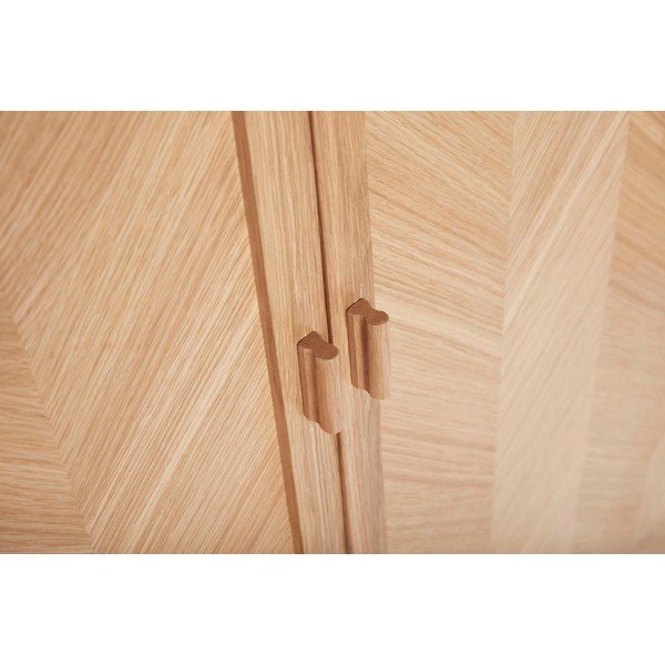 Ąžuolo medienos spinta Hübsch Herringbone-image-1