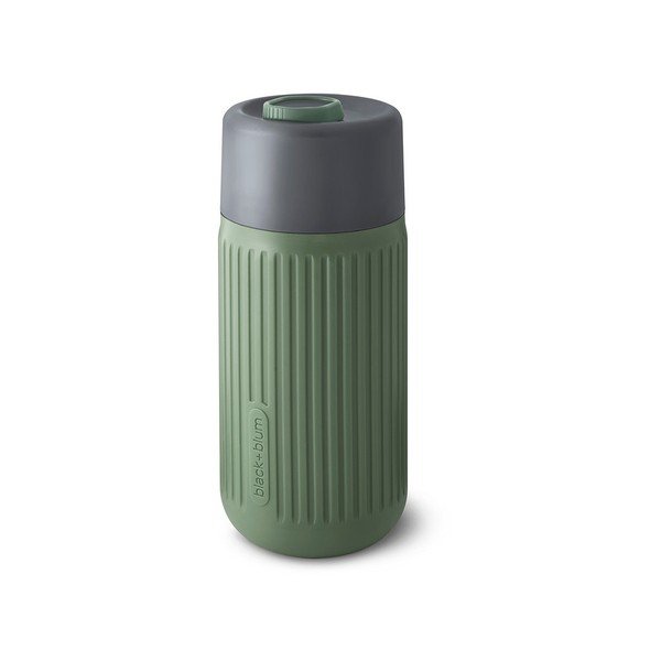 Žalios spalvos iš stiklo kelioninis puodelis (ne termo) 340 ml – Black + Blum