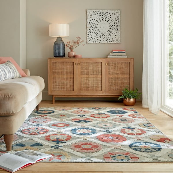 Pilkas lauko kilimas 290x200 cm Flora - Flair Rugs-image-1