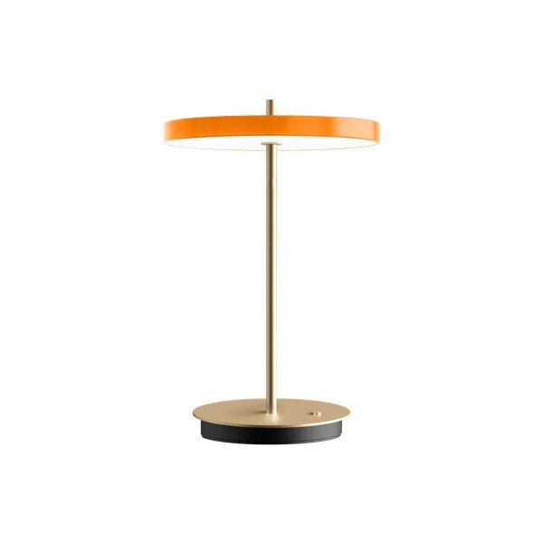 Stalinis šviestuvas oranžinės spalvos LED su pritemdymo funkcija (aukštis 31 cm) su metaliniu gaubtu Asteria Move – UMAGE-image-4