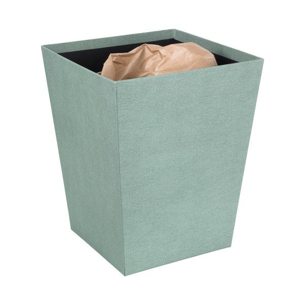 Žalsvai mėlynos spalvos šiukšliadėžė biurui Sofia Canvas Paper Laminate – Bigso-image-4