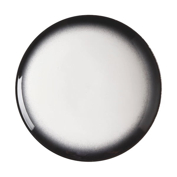 Baltos ir juodos spalvos keraminis padėklas Maxwell & Williams Caviar, ø 27 cm