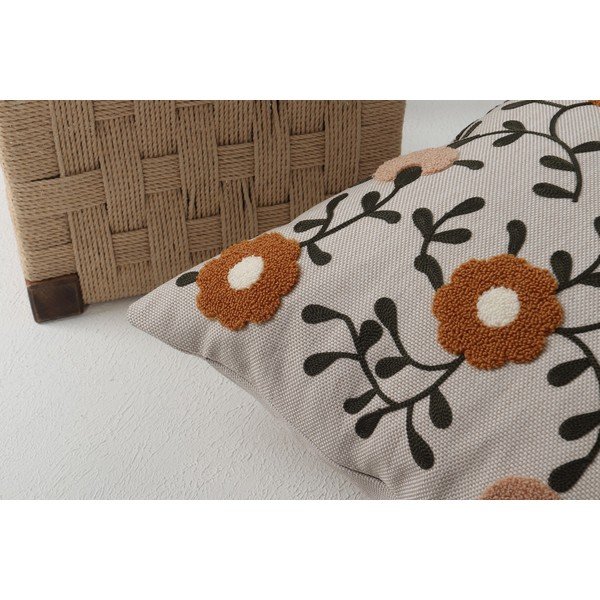 Iš lino dekoratyvinė pagalvėlė 43x43 cm Fulya – Mioli Decor-image-3