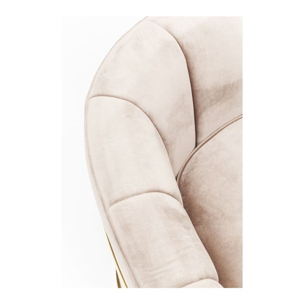Smėlio spalvos fotelis su auksinėmis detalėmis "Kare Design Pure Elegance-image-1