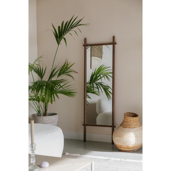 Pastatomas veidrodis su medžio masyvo rėmu 58x160 cm Solene – White Label-image-1